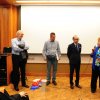 The team who participated after the Premiere (from left to right): John Martich, Aleksandar Slavkovic, Zeljko Mirkovic, Milos Rastovic, and Milana Mim Bizic